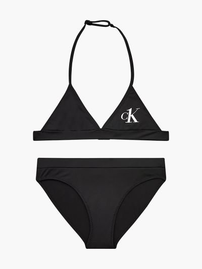 Calvin Klein Ruhák HU556886 | Calvin Klein CK One Triangle Lány Bikini Szett Fekete
